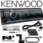 Preview: Kenwood KMM-BT508DAB DAB+ Autoradio mit DAB Antenne Bluetooth MP3 USB & AUX-IN (ohne CD)